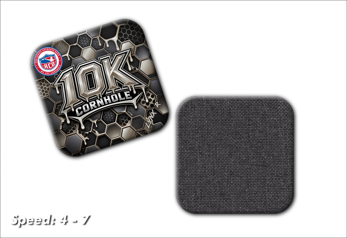 Honeycomb Noir Cornhole Bags